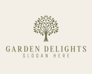 Wellness Tree Garden logo design