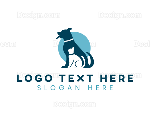 Pet Cat Canine Logo