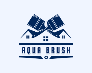 Paintbrush Builder Renovation logo design