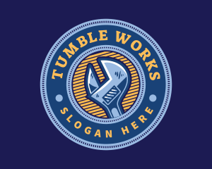 Plumbing Repair Wrench logo design