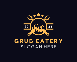 Fire Roast Grill logo design