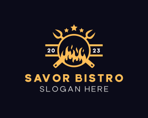 Fire Roast Grill logo design