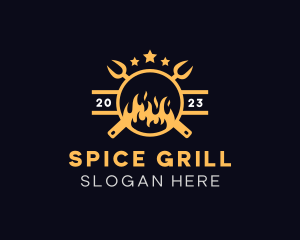 Fire Roast Grill logo design