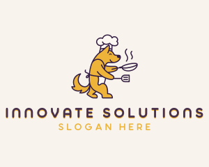 Dog Chef Cooking Logo