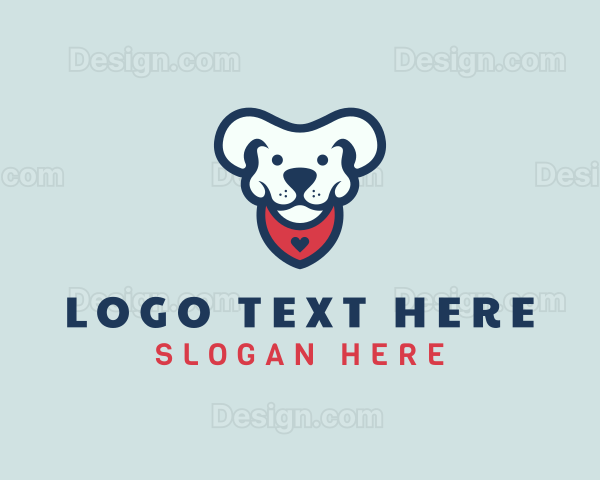 Dog Puppy Pet Care Logo