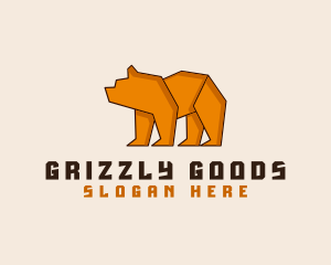 Geometric Grizzly Bear  logo