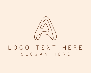 Modern Business Letter A logo