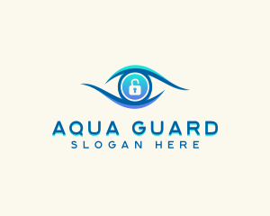 Eye Lock Security logo design