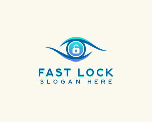 Eye Lock Security logo design