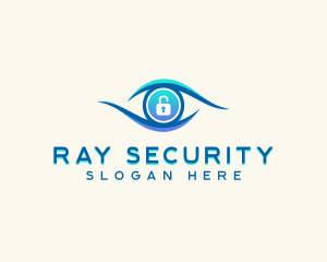 Eye Lock Security logo design