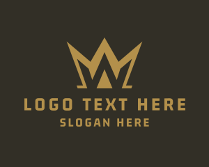 Elegant Crown Letter W logo
