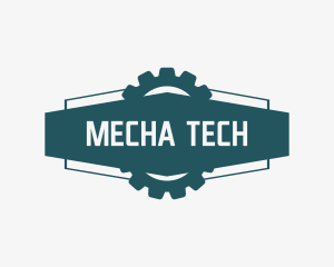 Mechanical Gear Banner logo