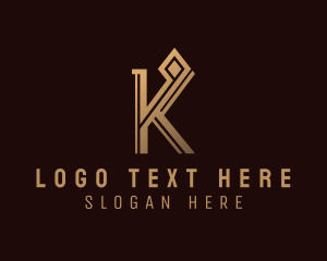 Luxury Elegant Letter K logo