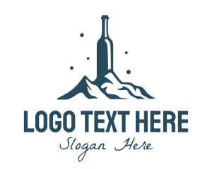 Mountain - Wine Bottle Summit logo design