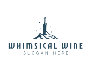 Wine Bottle Summit logo design