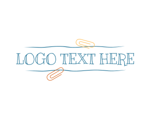 Handwritten Clip Wordmark  logo