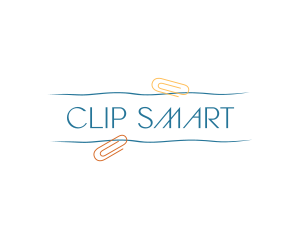 Handwritten Clip Wordmark  logo design