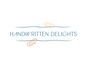 Handwritten Clip Wordmark  logo design