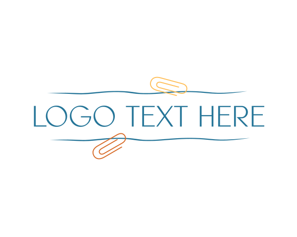 Handwritten Clip Wordmark  logo