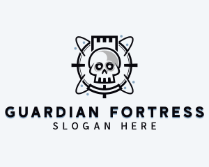 Skull Fort Gamer logo design