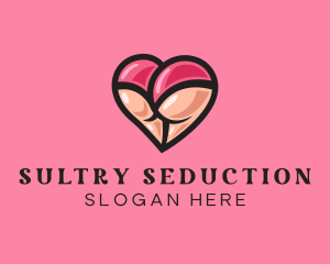 Naughty Heart Lingerie logo design