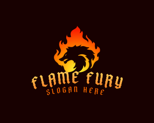  Fire Wolf Gaming logo design