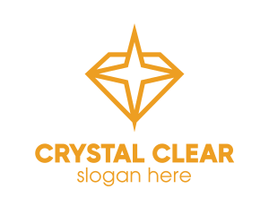 Orange Diamond Star logo design