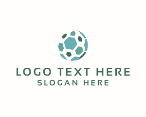 Abstract Business Hexagon Sphere Logo