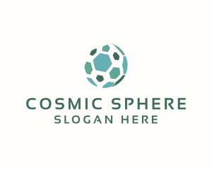 Abstract Business Hexagon Sphere logo design