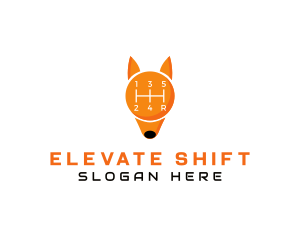 Gear Shift Fox logo design