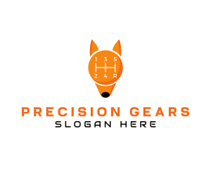 Gear Shift Fox logo design