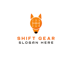 Gear Shift Fox logo design