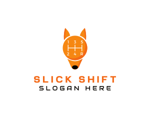 Gear Shift Fox logo design