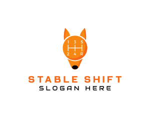 Gear Shift Fox logo design