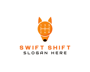 Gear Shift Fox logo design