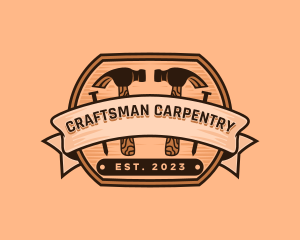 Hammer Nail Carpenter logo