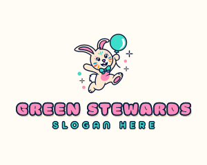 Bunny Balloon Party Logo