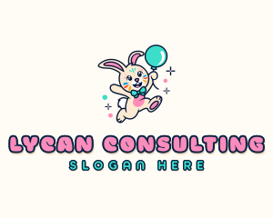 Bunny Balloon Party Logo