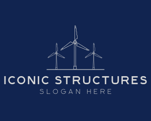 Industrial Windmill Structure logo design