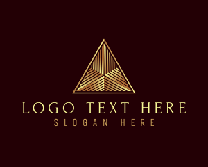 Luxury Pyramid Triangle Logo