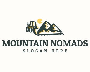 Bulldozer Mountain Mining logo design