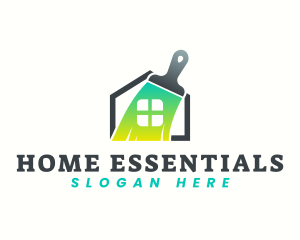 Home Improvement Paintbrush logo design