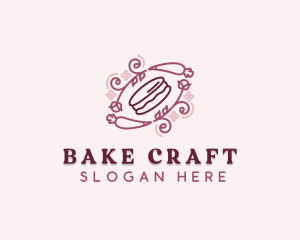 Macaron Pastry Dessert logo design