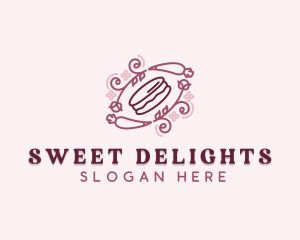 Macaron Pastry Dessert logo design