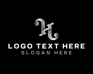 Luxury Vintage Metal Letter H logo