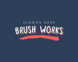 Graffiti Artist Brush logo design