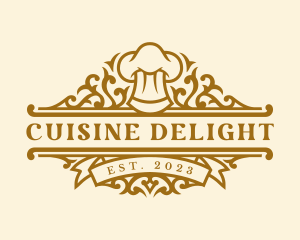 Restaurant Chef Toque logo design