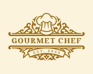 Restaurant Chef Toque logo design