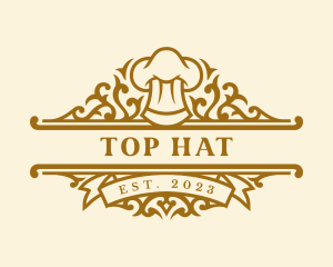 Restaurant Chef Toque logo design