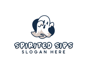 Spooky Haunted Ghost  logo design